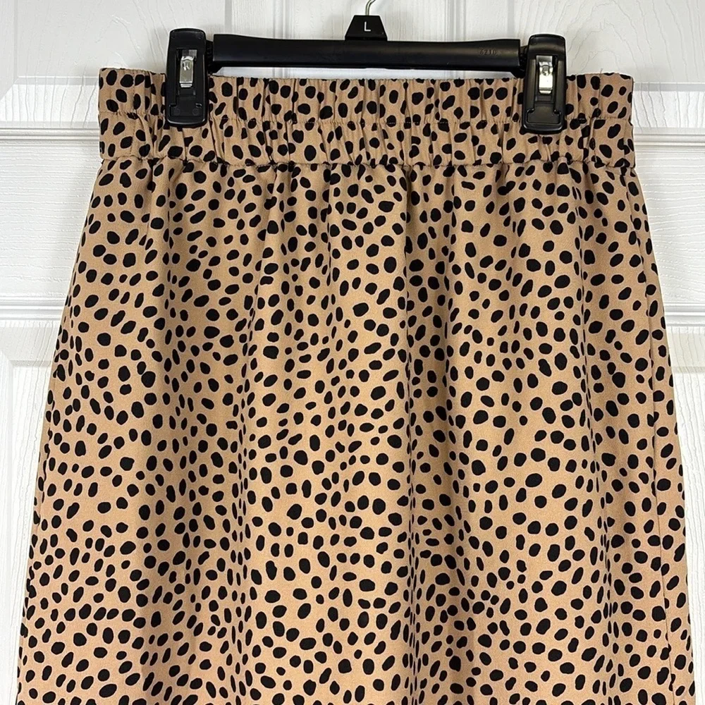 J. Crew polka dot pull on skirt sz xs